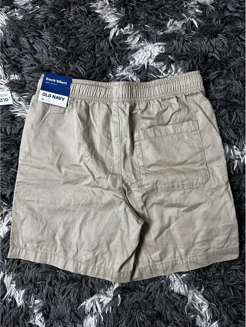 NWT Old Navy Boys XL (14-16) Dock Shorts Khaki Chino Elastic Waist
